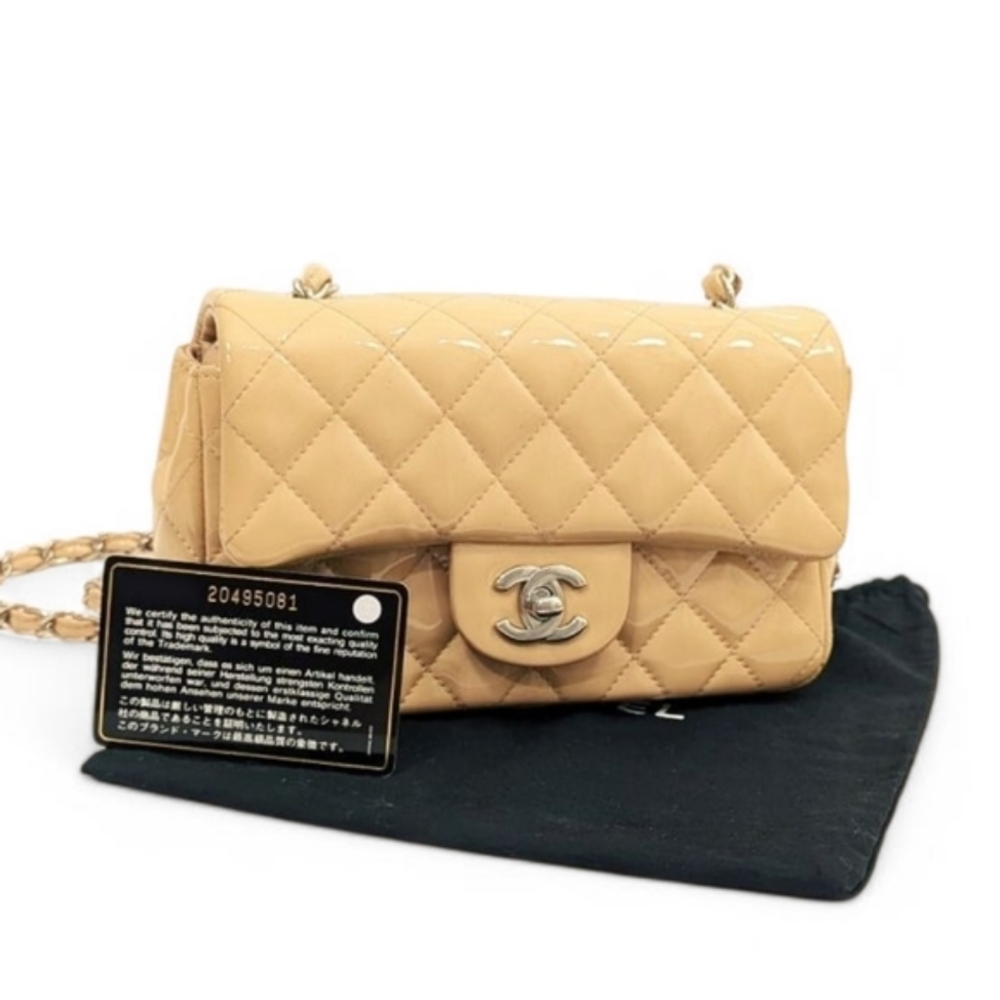 Authentic Chanel Mini Rectangular Classic Flap - image 8